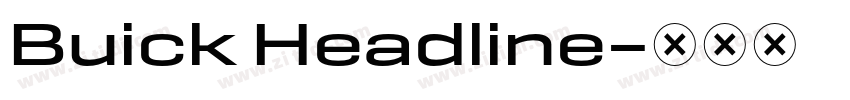 Buick Headline字体转换
